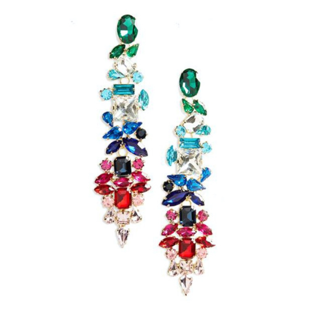 Stella+Ruby Rainbow Statement Earrings New in Box